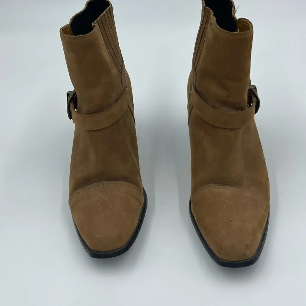 Dingo Women's Pull On Western Buckle Ankle Bootie Size 8